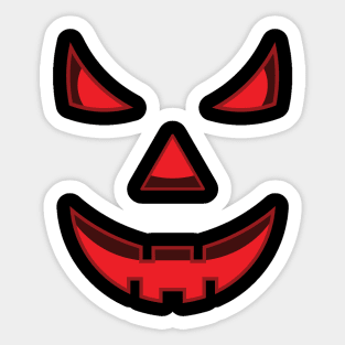 Pumpkin scary face Sticker
